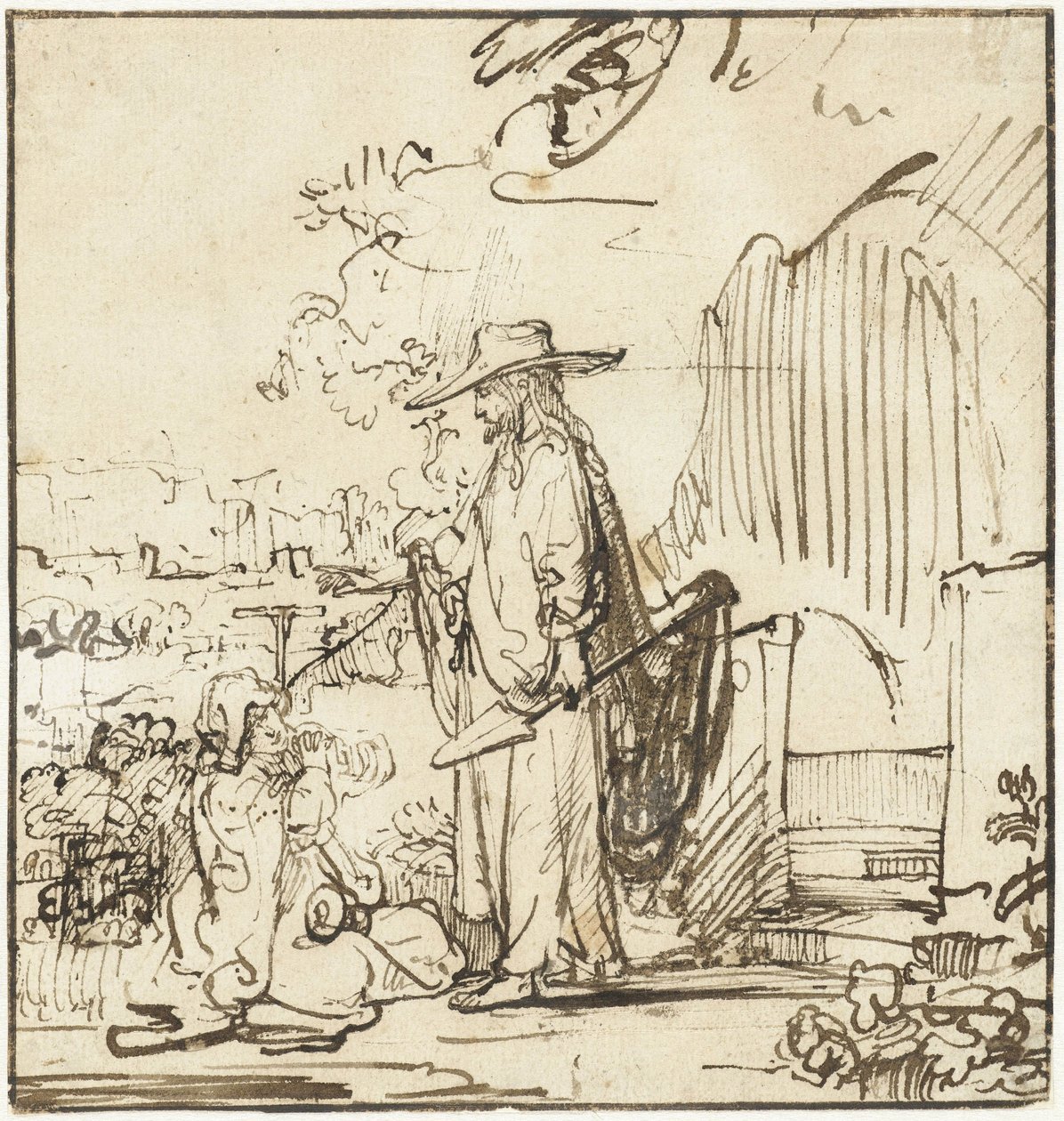 Krisztus megjelenik Mária Magdolnának, mint kertész alkotó: Rembrandt van Rijn