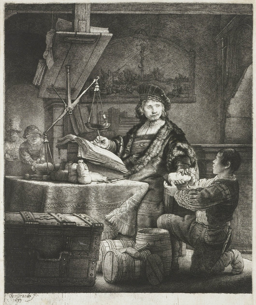 Jan Wtenbogaert, 1639 alkotó: Rembrandt van Rijn
