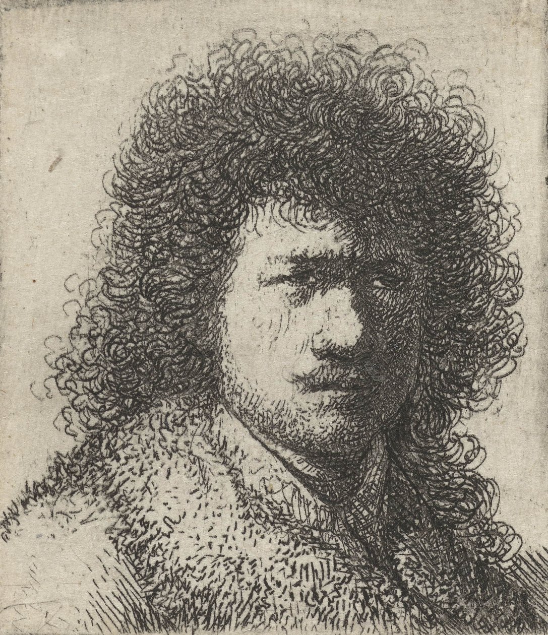 Önarckép ápolatlan hajjal, 1628-31 alkotó: Rembrandt van Rijn