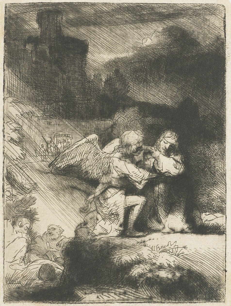 Agónia a kertben, 1655-59 alkotó: Rembrandt van Rijn