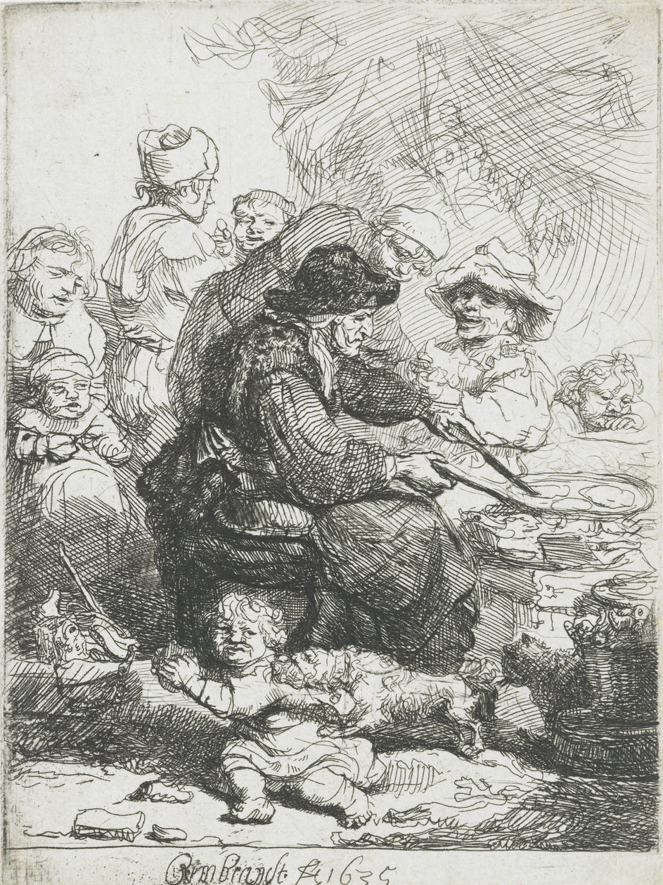 A palacsintasütő, 1635 alkotó: Rembrandt van Rijn