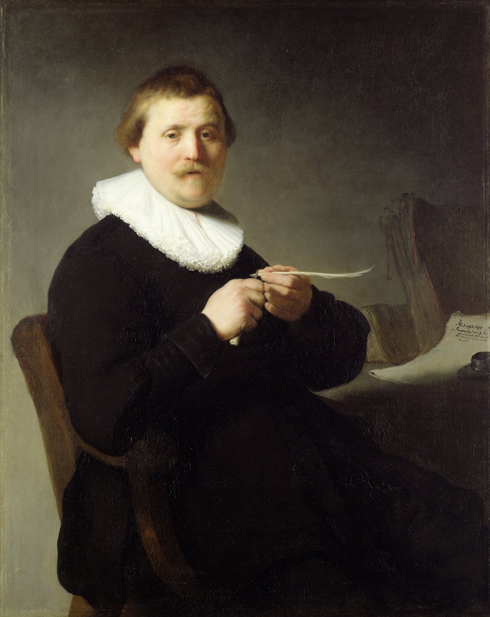 Tollat élező ember, 1632 alkotó: Rembrandt van Rijn