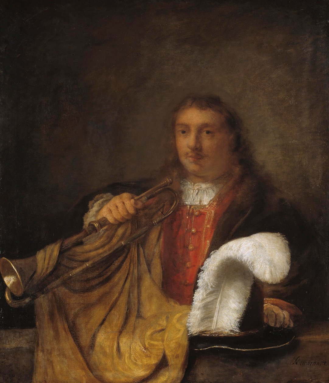 Trombitás alkotó: Rembrandt Harmensz. van Rijn style of Rembrandt Harmensz. van Rijn style of