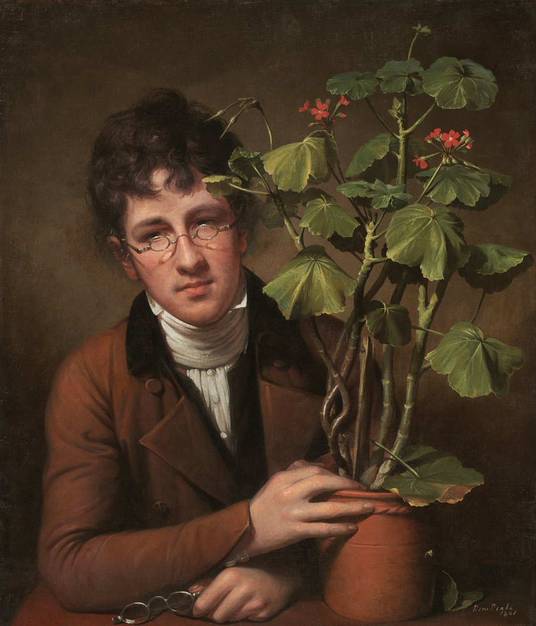 Rubens Peale gerániummal alkotó: Rembrandt Peale
