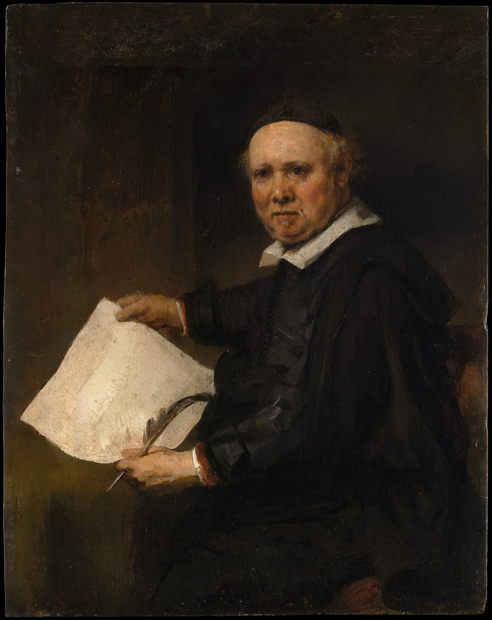 Lieven Willemsz van Coppenol arcképe alkotó: Rembrandt van Rijn