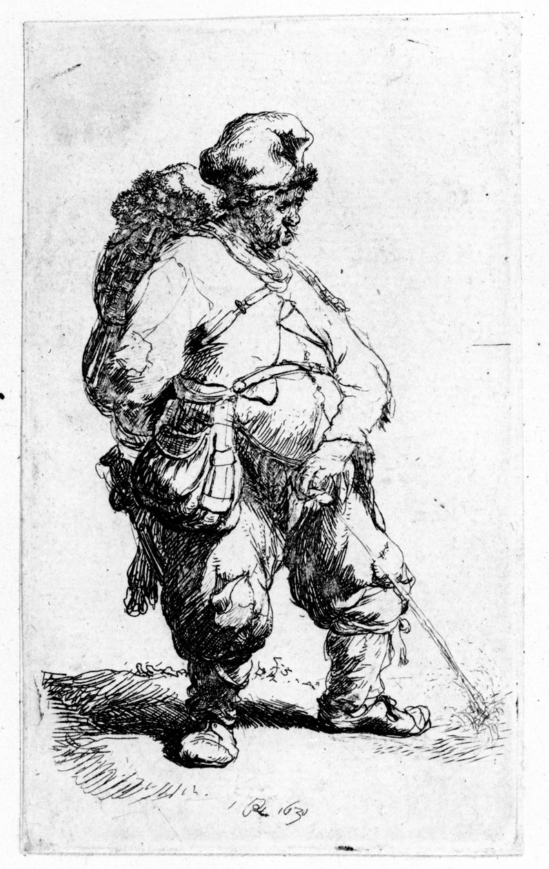 Egy férfi vizel, 1631 (sajgás) alkotó: Rembrandt van Rijn
