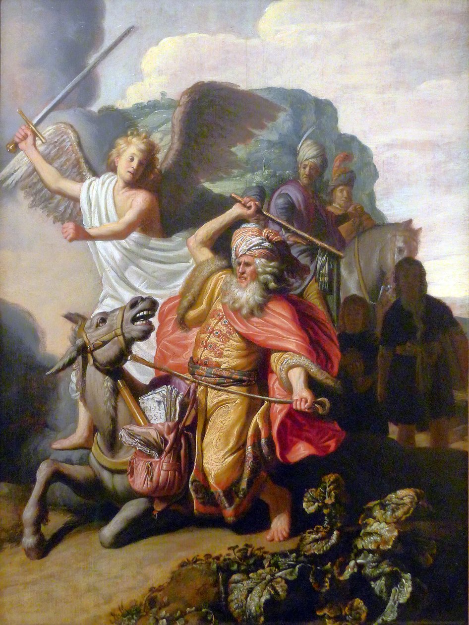Bileám és a feneke alkotó: Rembrandt van Rijn