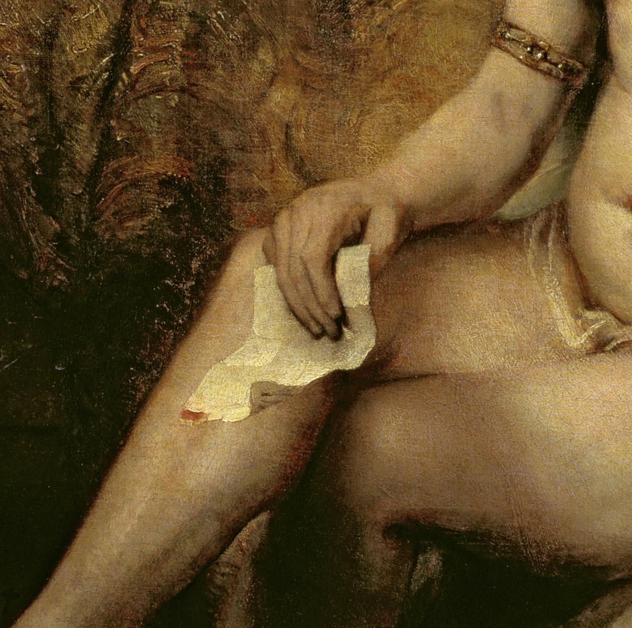 Bathsheba Bathing, 1654 (44593 részlet) alkotó: Rembrandt van Rijn