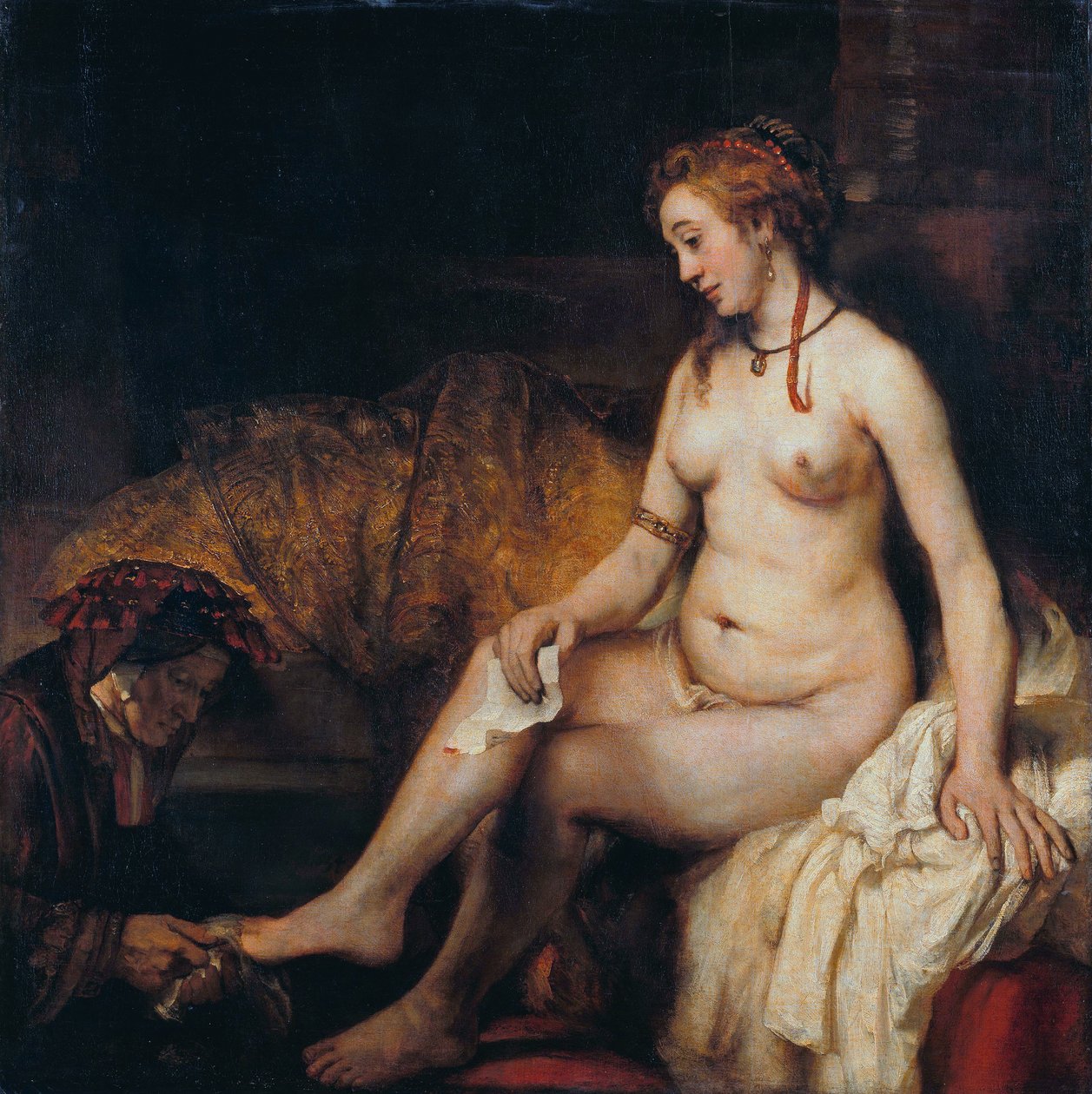 Bathsheba Davids levéllel alkotó: Rembrandt van Rijn