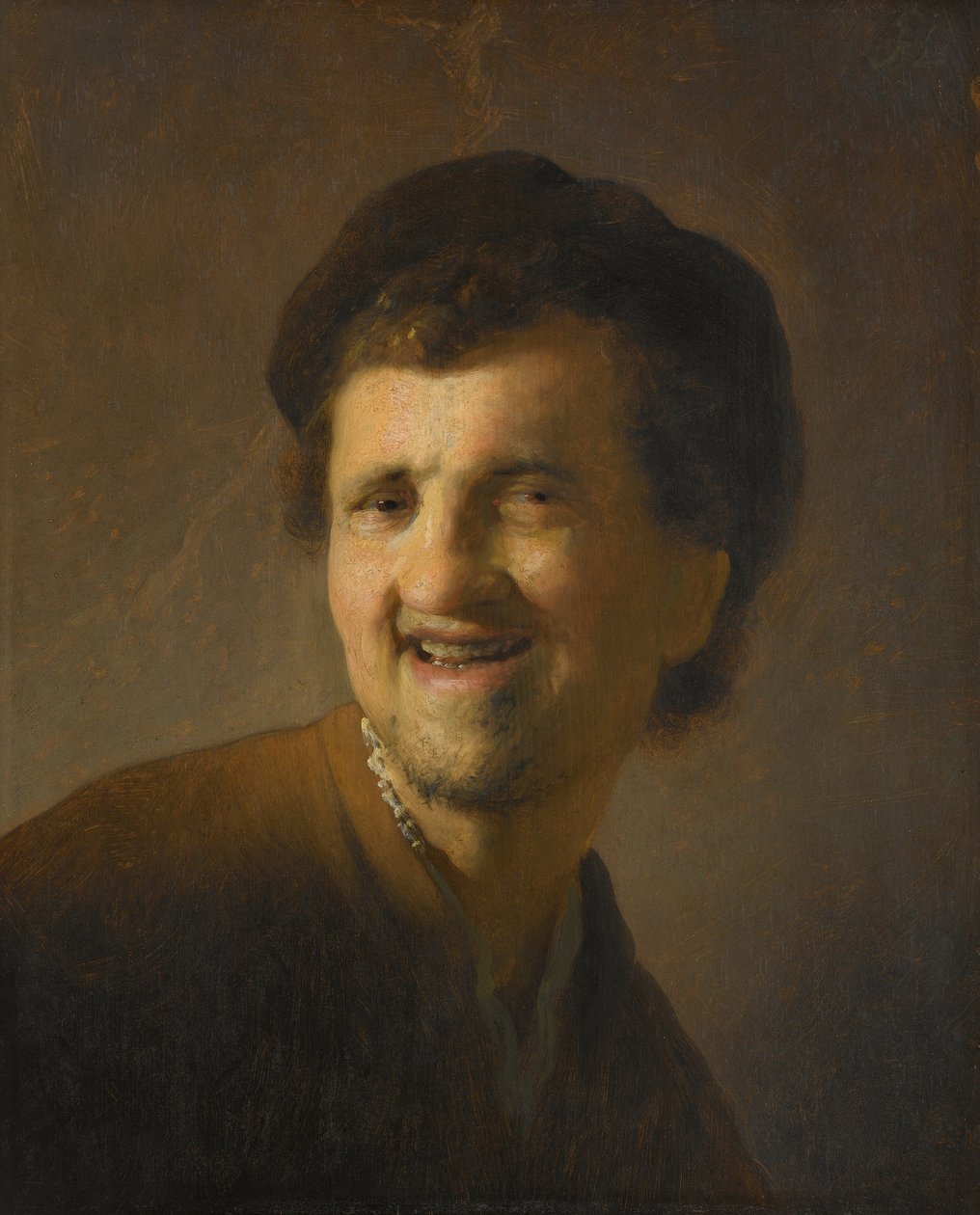 Mosolygó fiatalember mellszobra alkotó: Rembrandt van Rijn