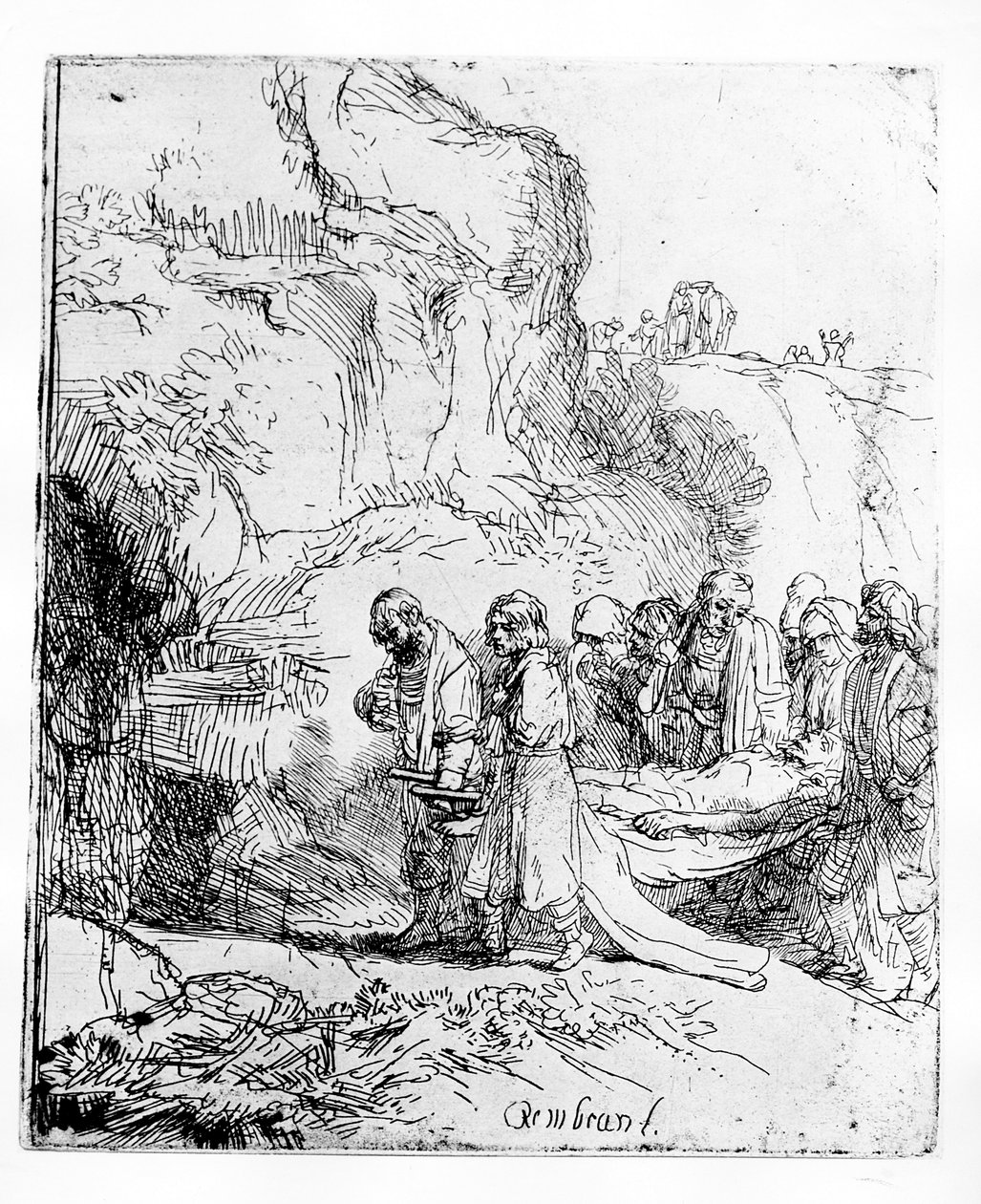 Krisztust vitte a sírba, 1645 körül alkotó: Rembrandt van Rijn