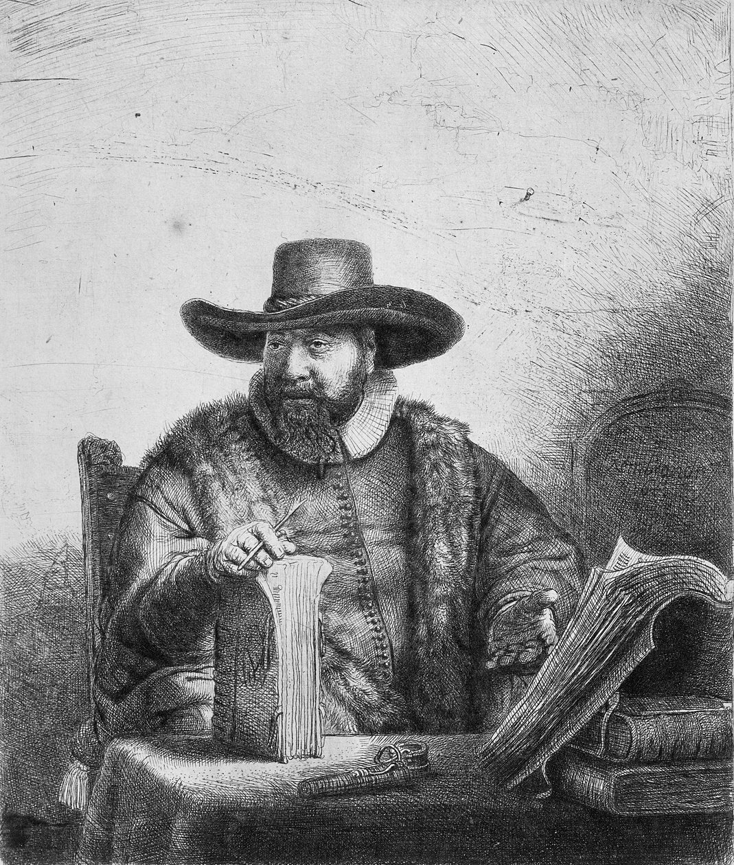 Cornelius Claesz Anslo (1592-1646) 1640 (lásd: 242867) alkotó: Rembrandt van Rijn