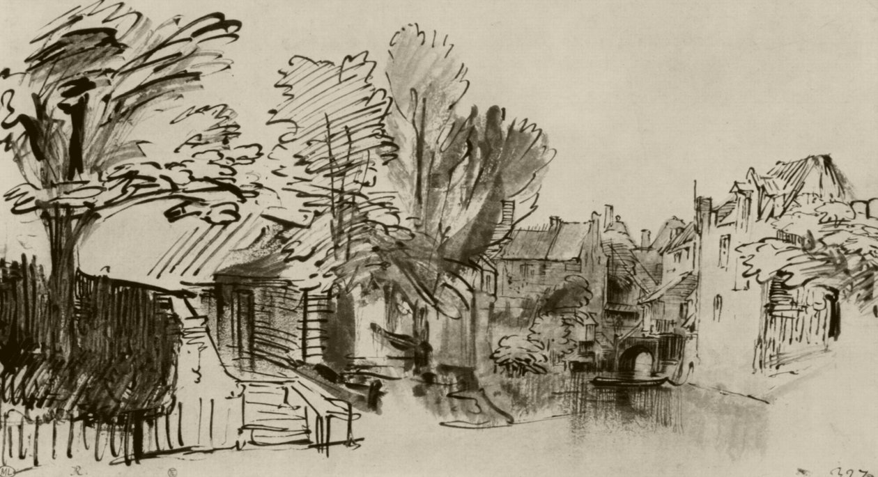A Singel Amersfoortban alkotó: Rembrandt van Rijn