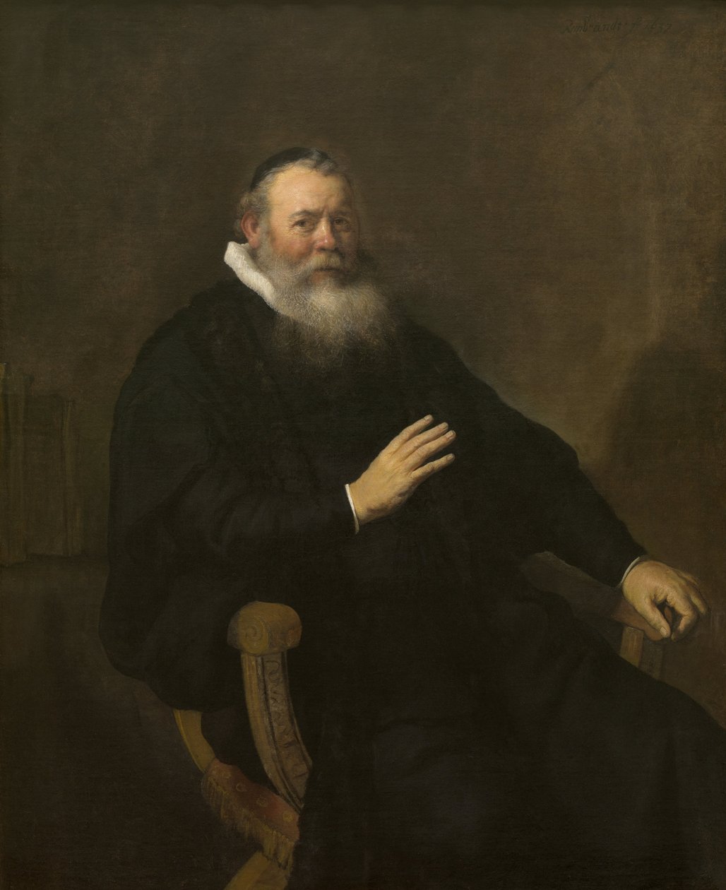 Eleazar Swalmius lelkész alkotó: Rembrandt van Rijn