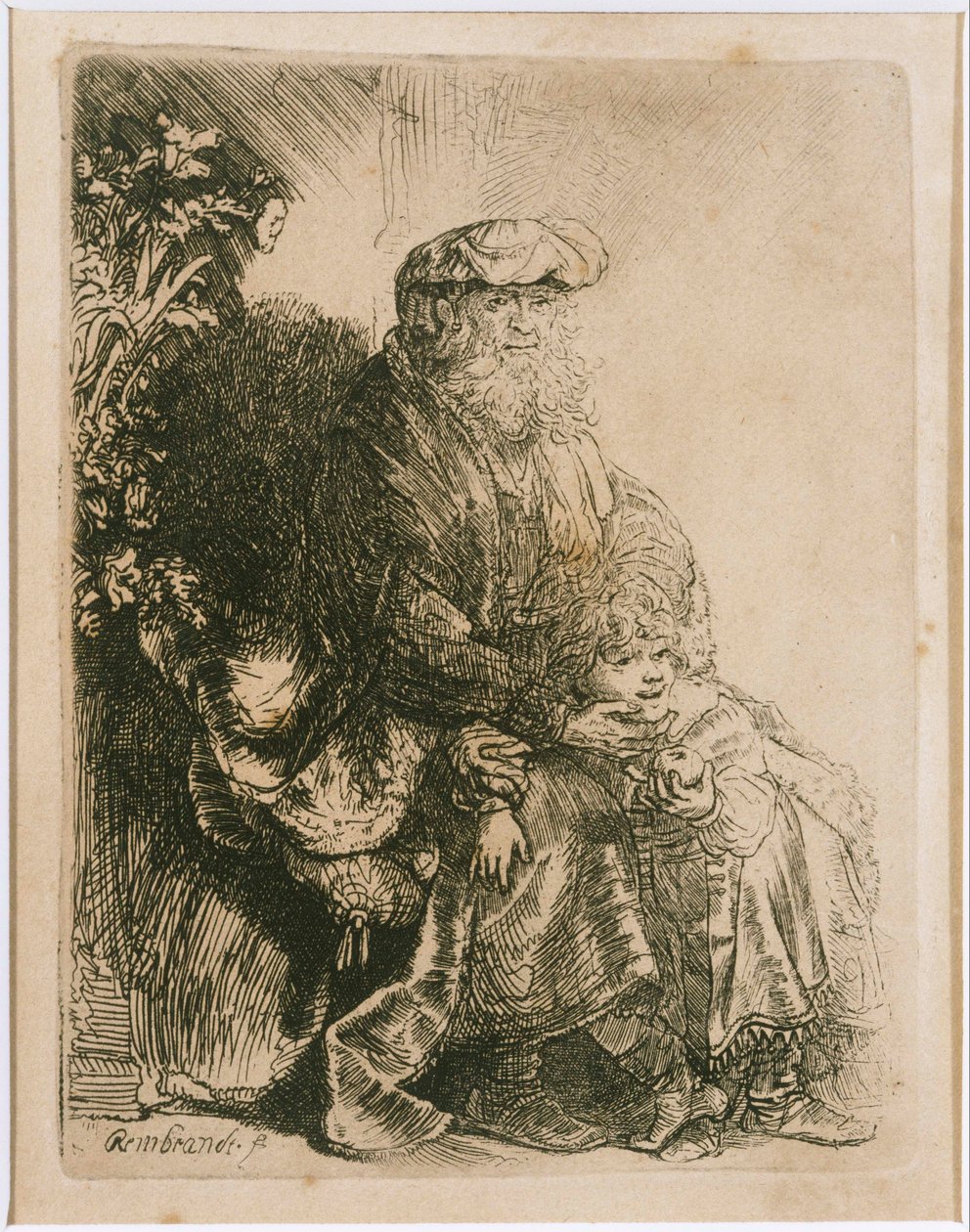 Jacob simogatja Benjamint alkotó: Rembrandt van Rijn