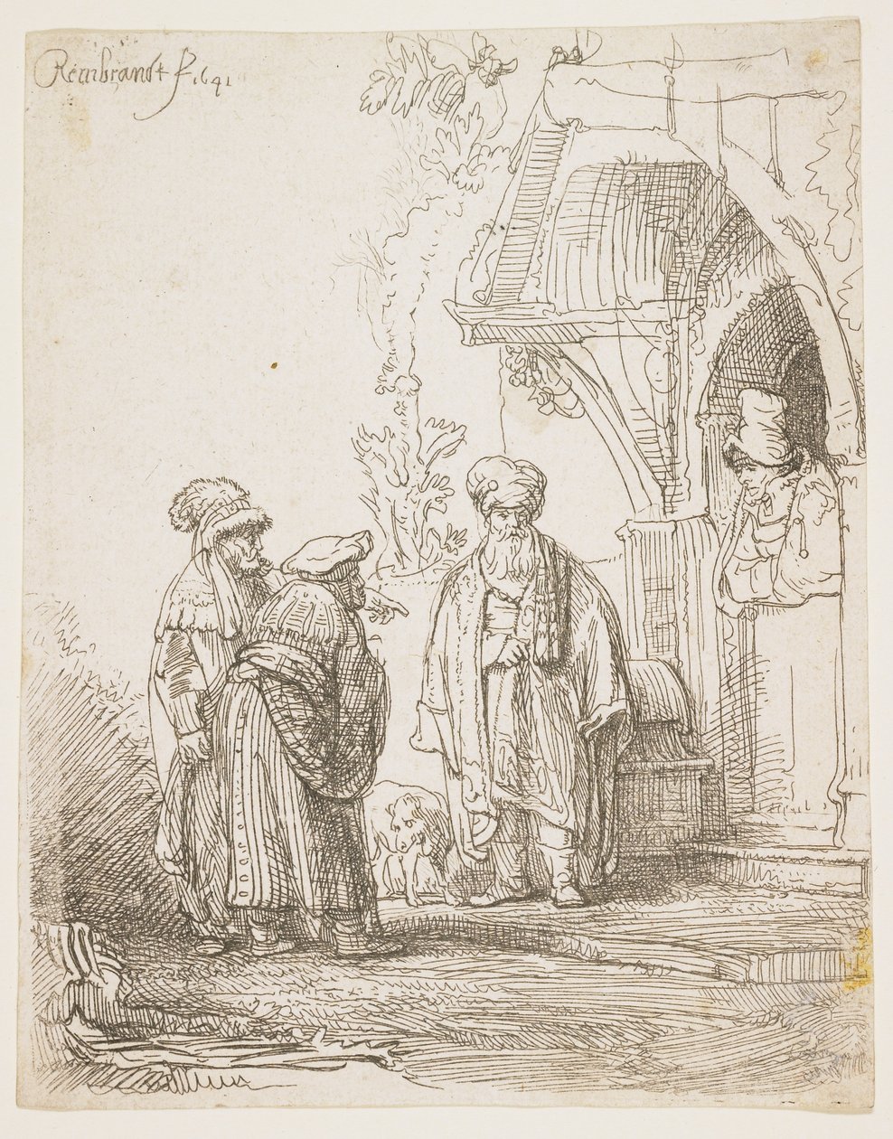Jákob és Lábán, 1641 alkotó: Rembrandt van Rijn
