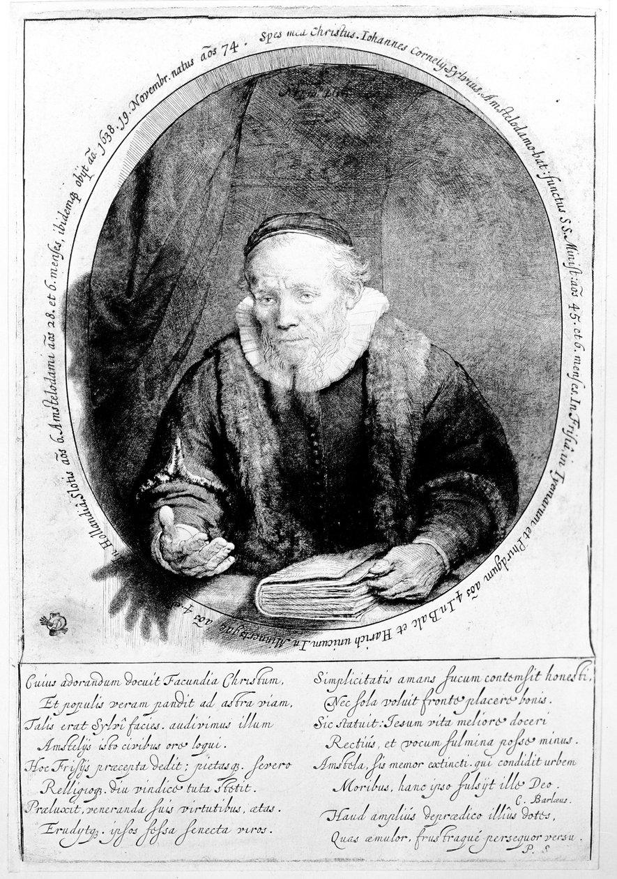 Jan Cornelisz Sylvius, 1646 alkotó: Rembrandt van Rijn