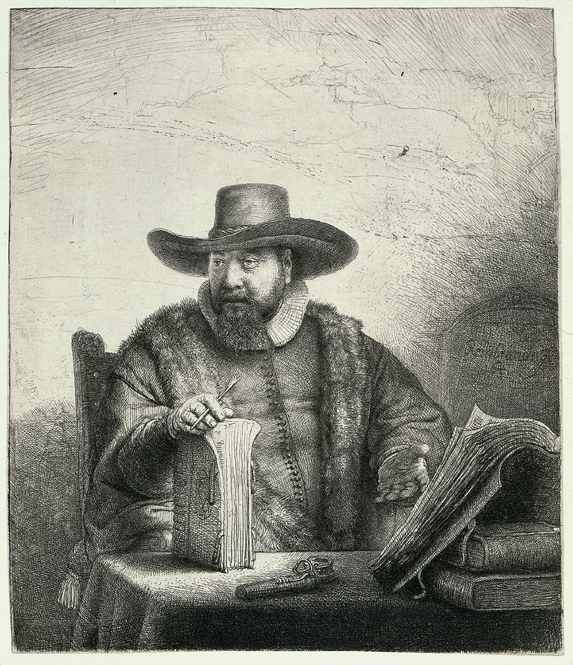 Cornelis Claesz portréja. Anslo alkotó: Rembrandt van Rijn