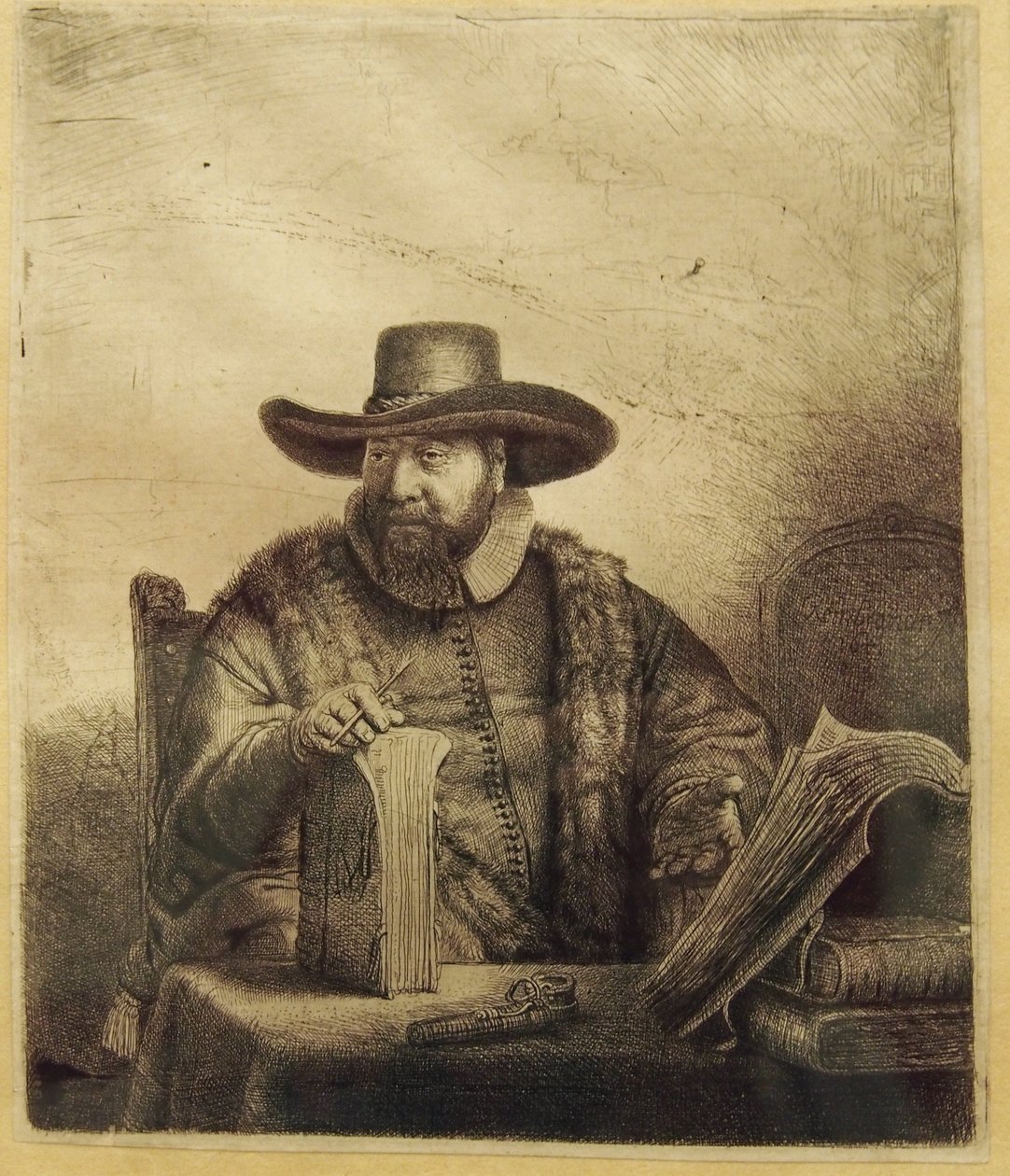 Cornelis Claesz Anslo portréja alkotó: Rembrandt van Rijn