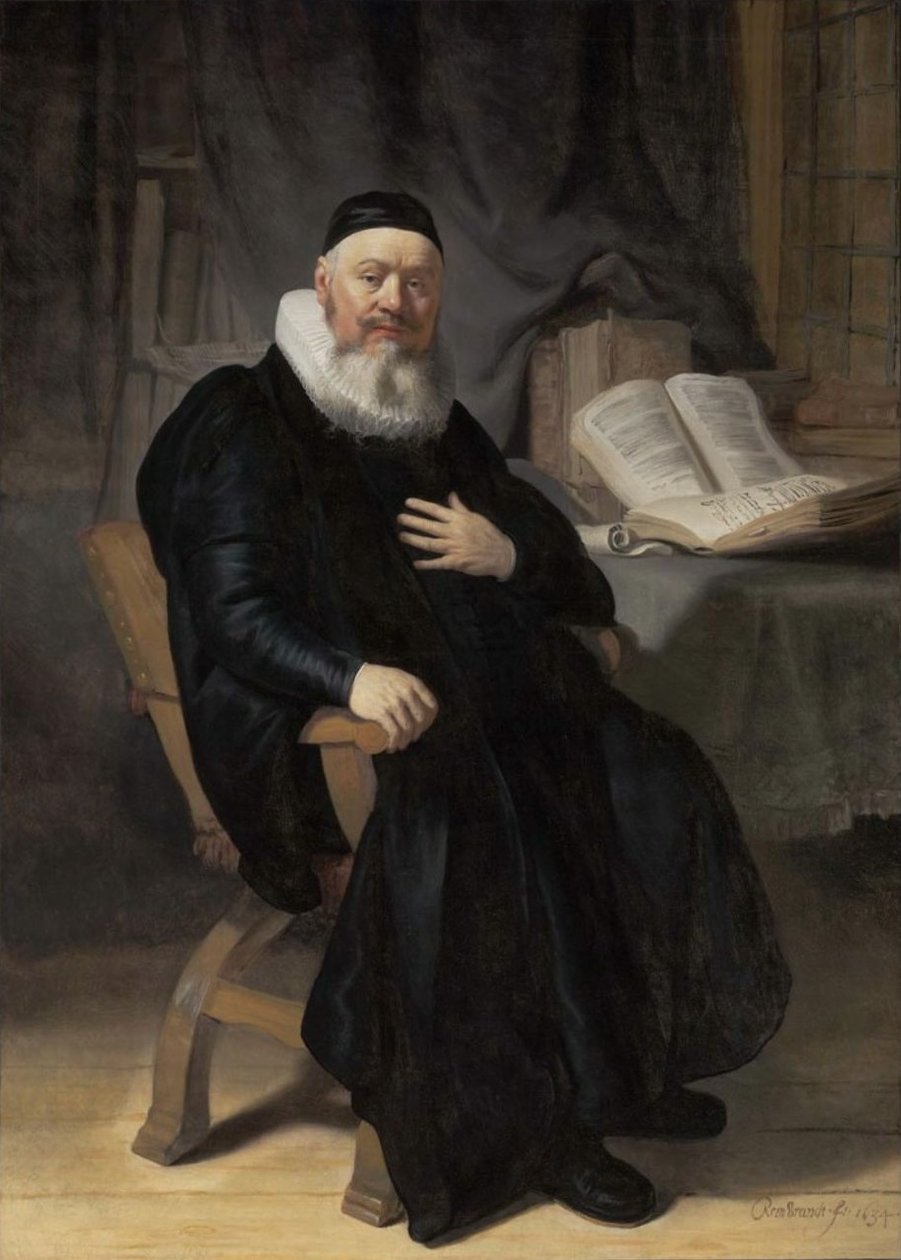 Johannes Elison arcképe alkotó: Rembrandt van Rijn
