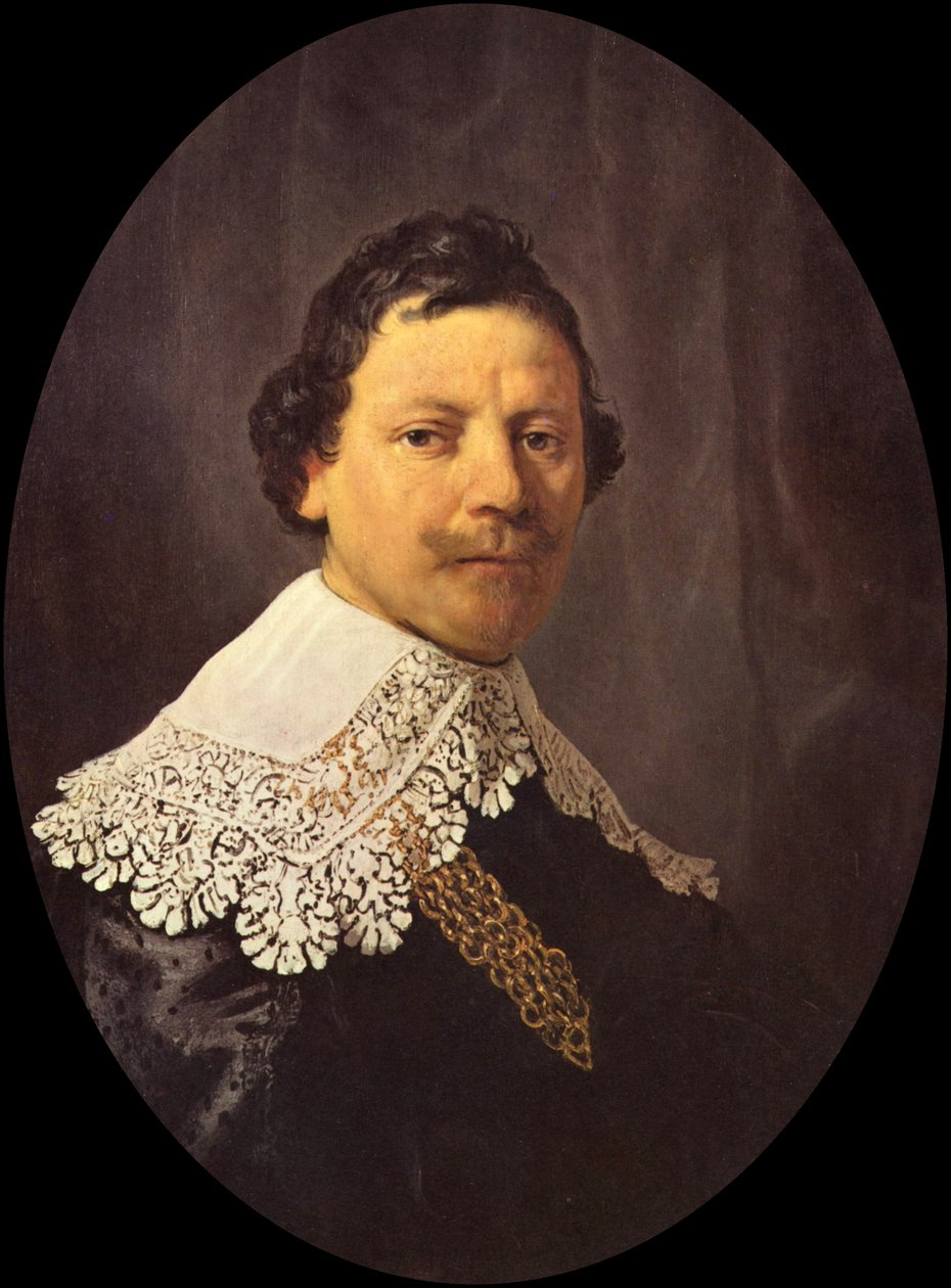 Philips Lucasz arcképe. alkotó: Rembrandt van Rijn