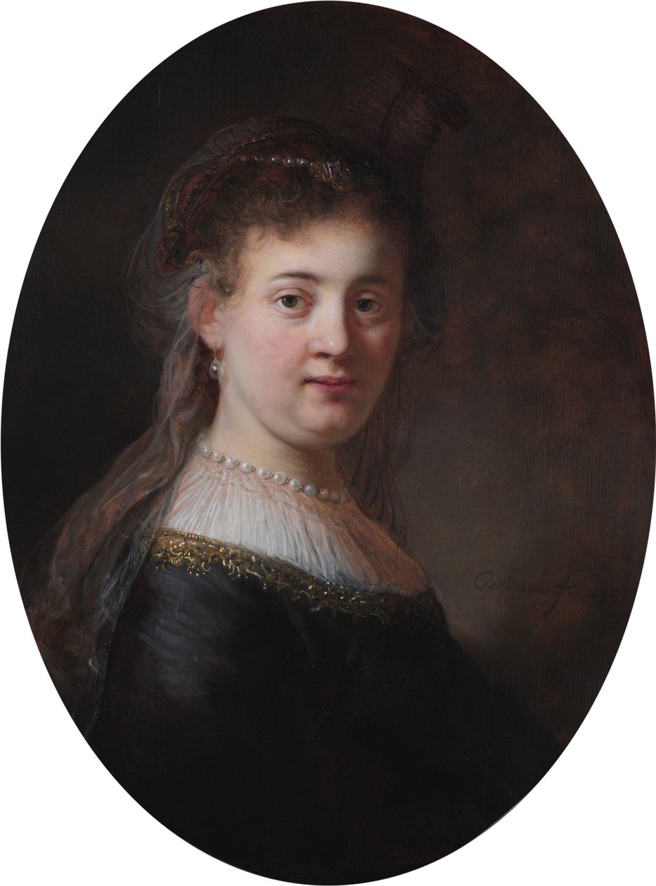 Saskia van Uylenburgh portréja alkotó: Rembrandt van Rijn