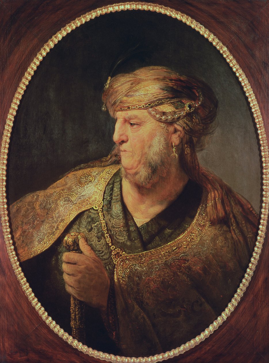 Keleti viseletű férfi portréja, 1633 alkotó: Rembrandt van Rijn