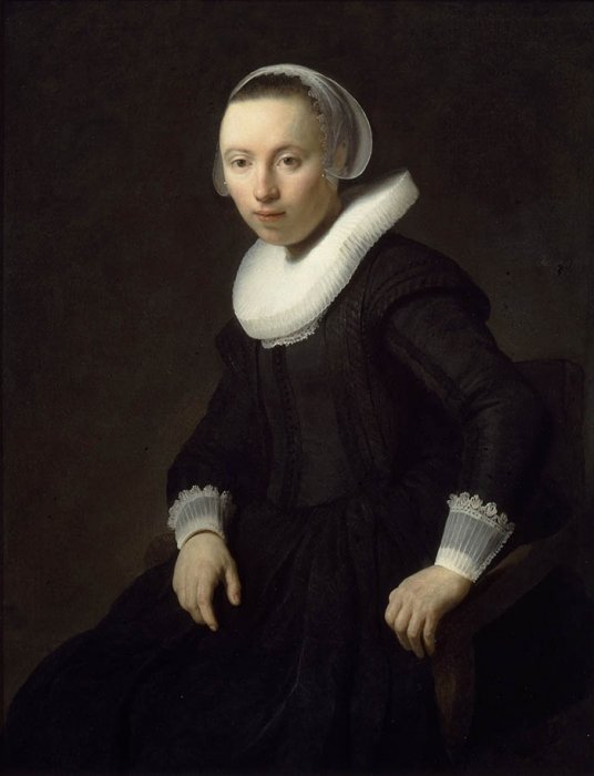 Ülő nő portréja alkotó: Rembrandt van Rijn