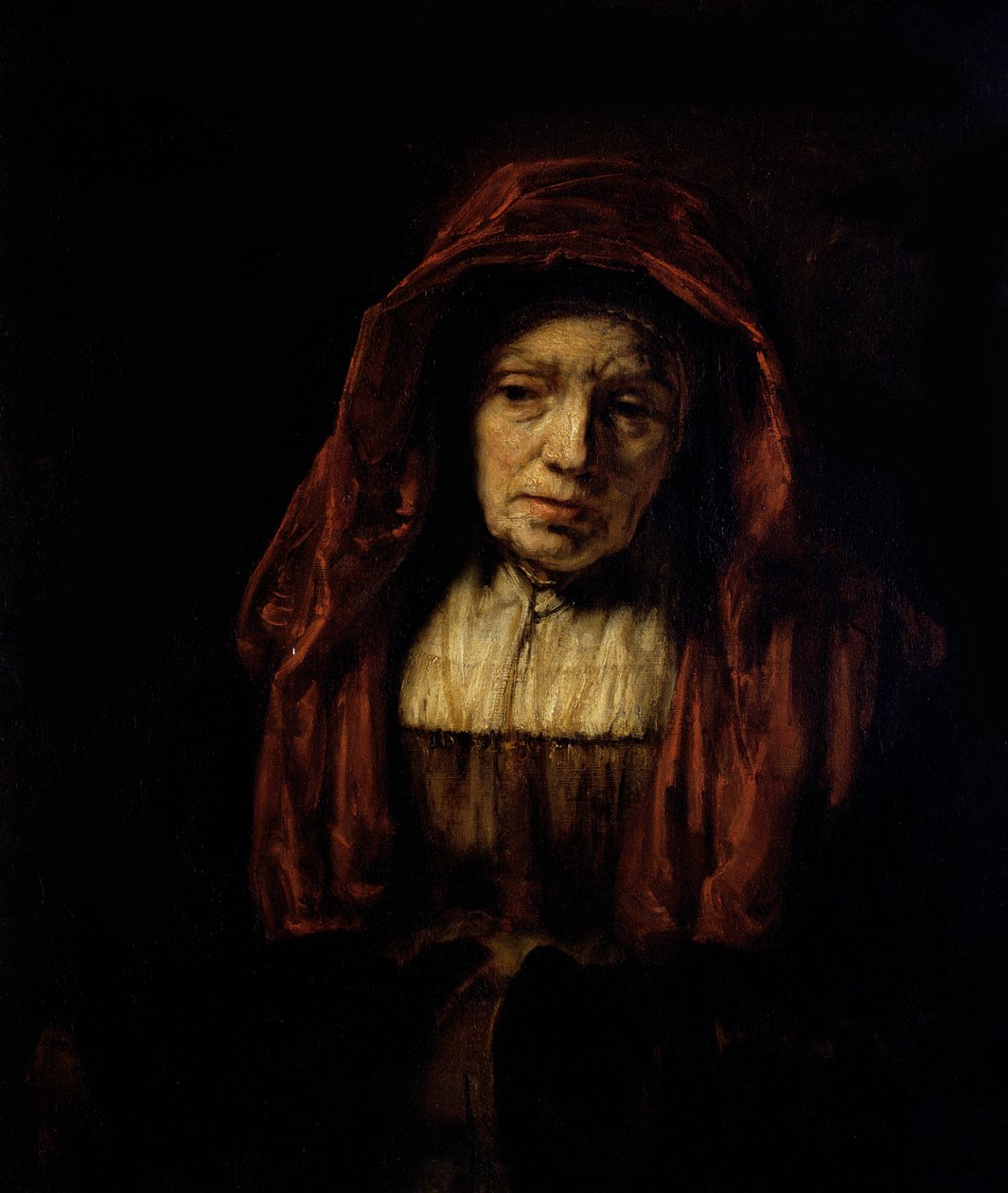 Egy öregasszony portréja alkotó: Rembrandt van Rijn