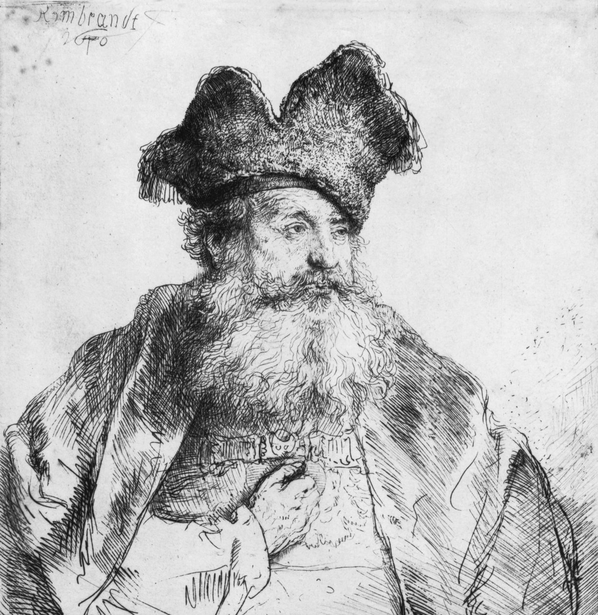 Egy idős férfi portréja alkotó: Rembrandt van Rijn