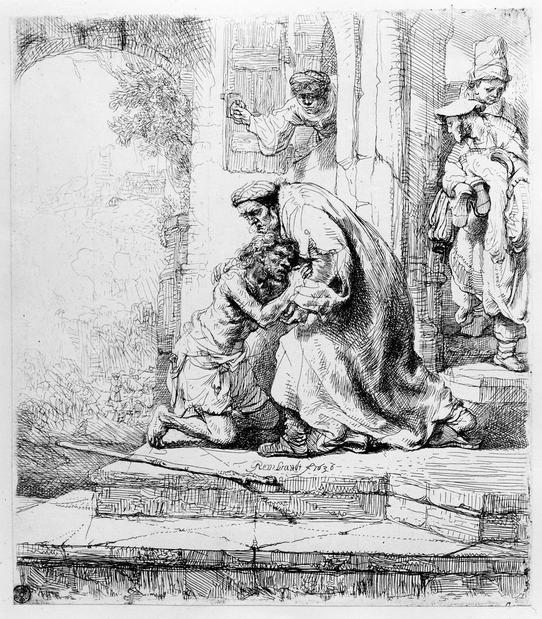 A tékozló fiú visszatérése, 1636 alkotó: Rembrandt van Rijn
