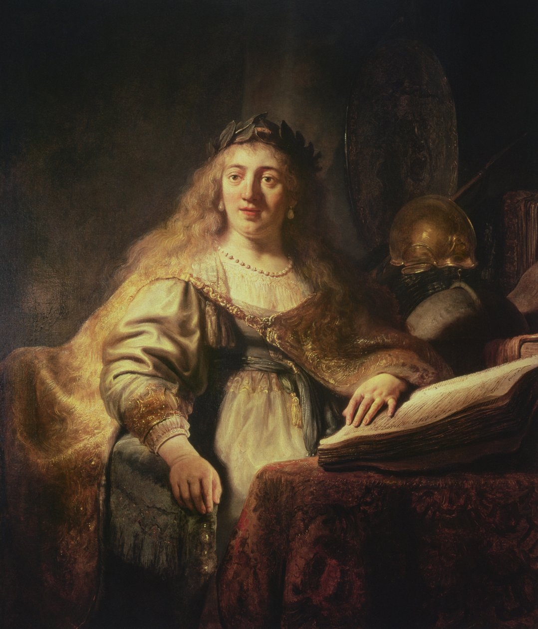 Saskia mint Minerva alkotó: Rembrandt van Rijn
