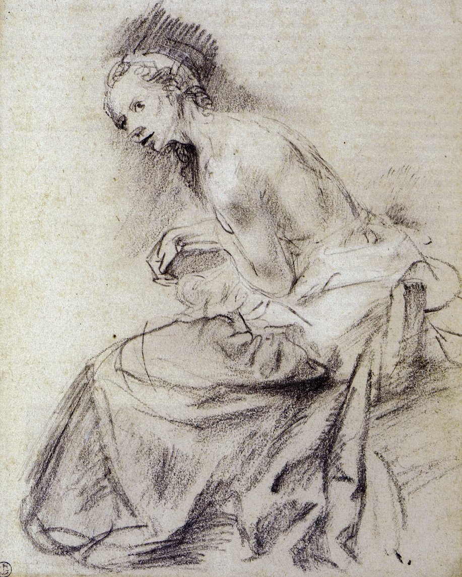 Ülő női mez alkotó: Rembrandt van Rijn