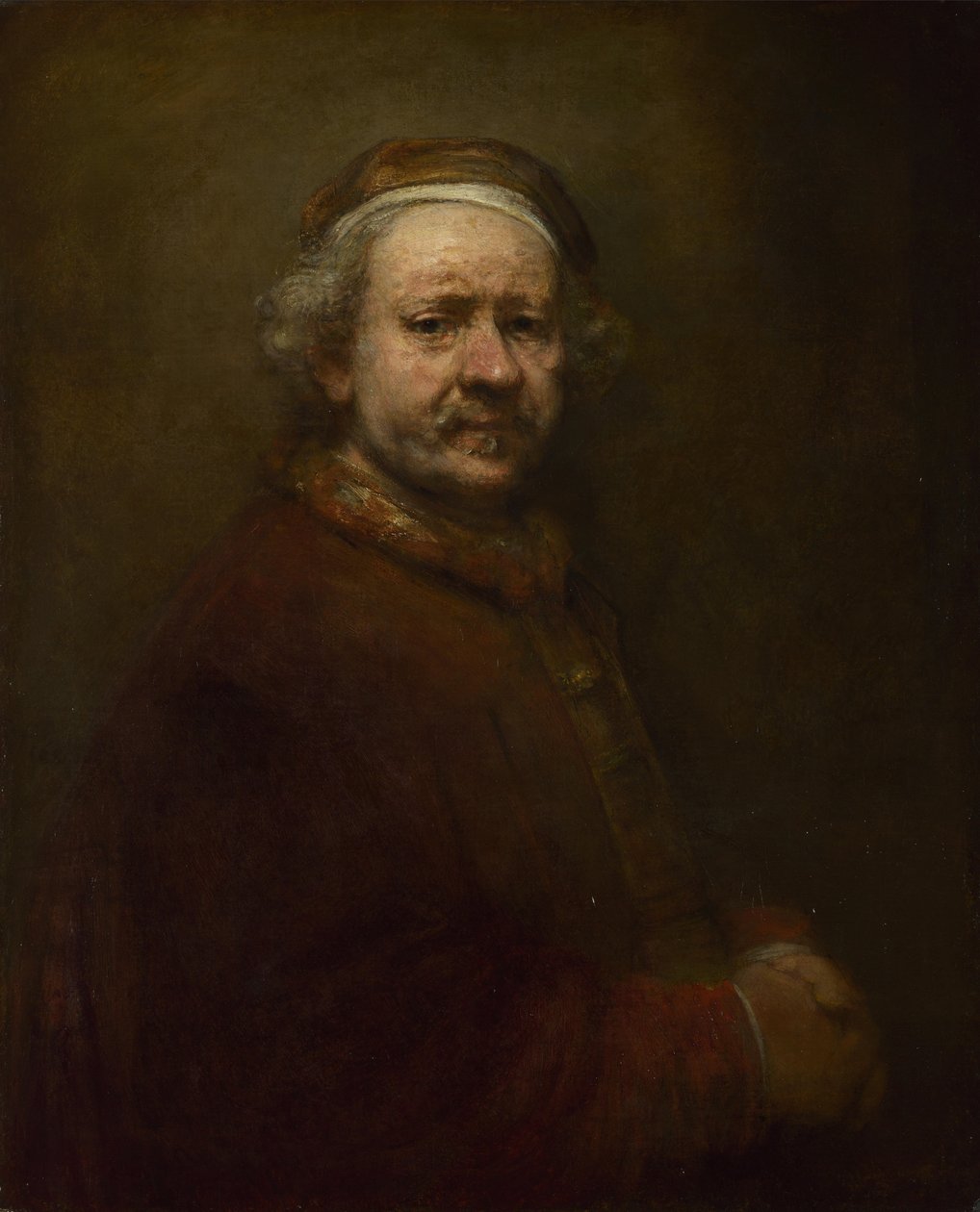 Önarckép 63 évesen, 1669 alkotó: Rembrandt van Rijn
