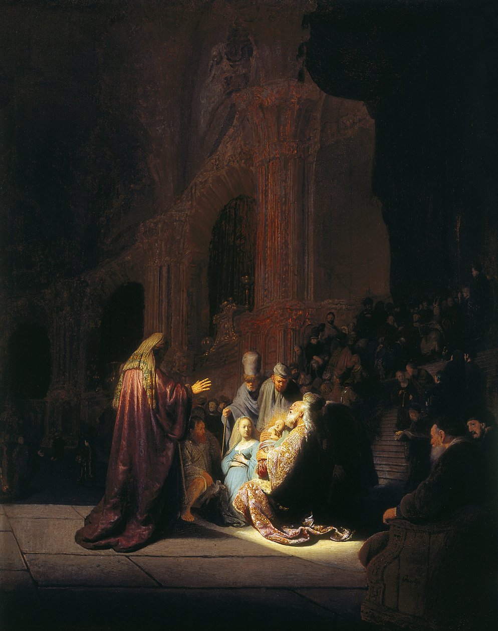 Simeon dicsőítő éneke alkotó: Rembrandt van Rijn