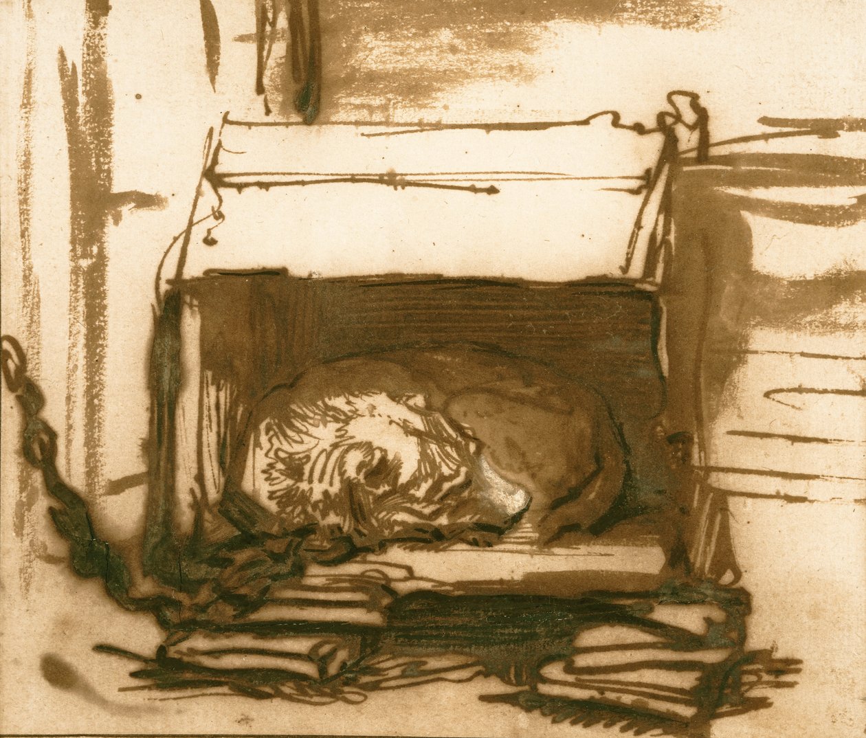 Alvó Őrző alkotó: Rembrandt van Rijn