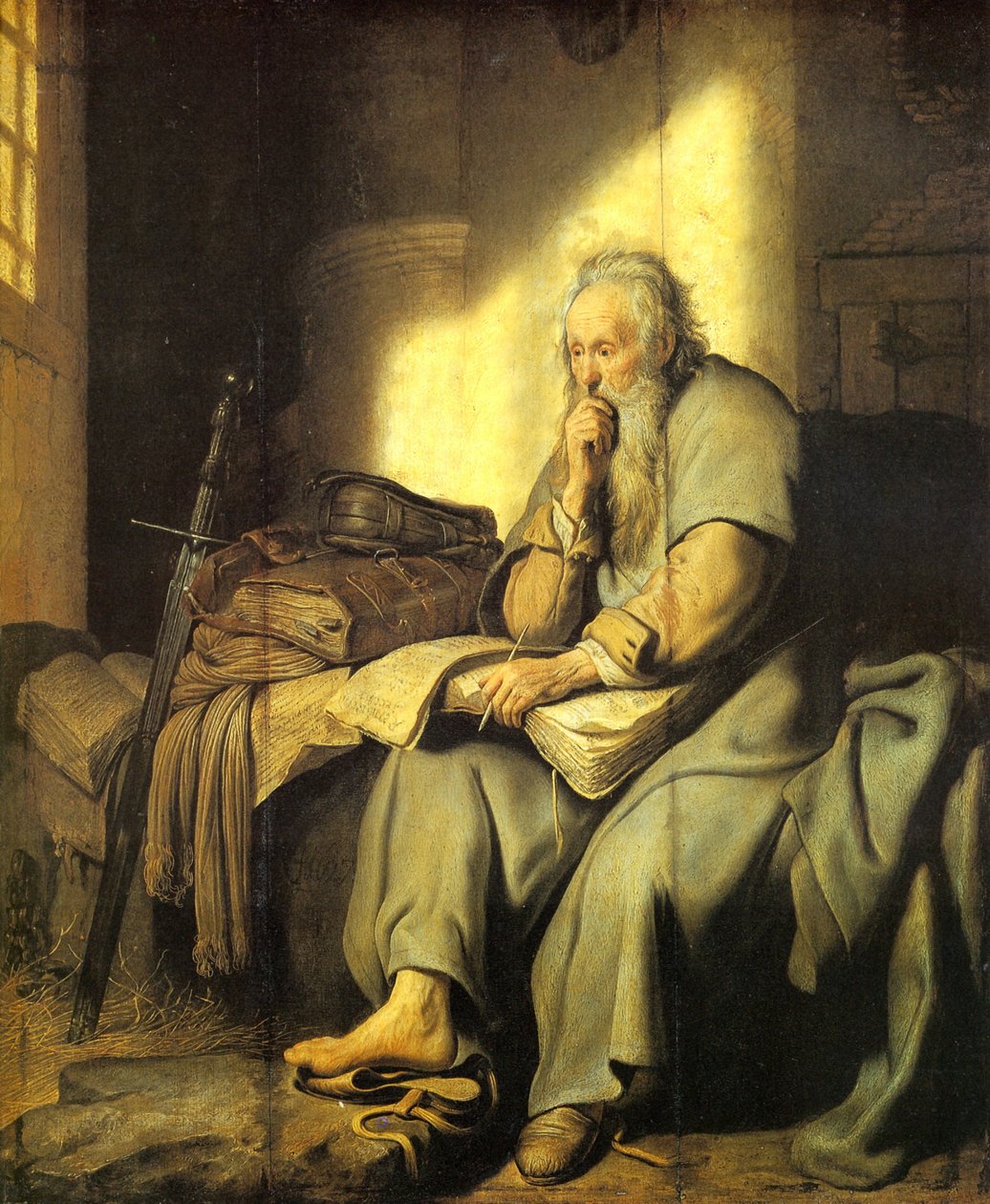 Szent Pál a börtönben alkotó: Rembrandt van Rijn