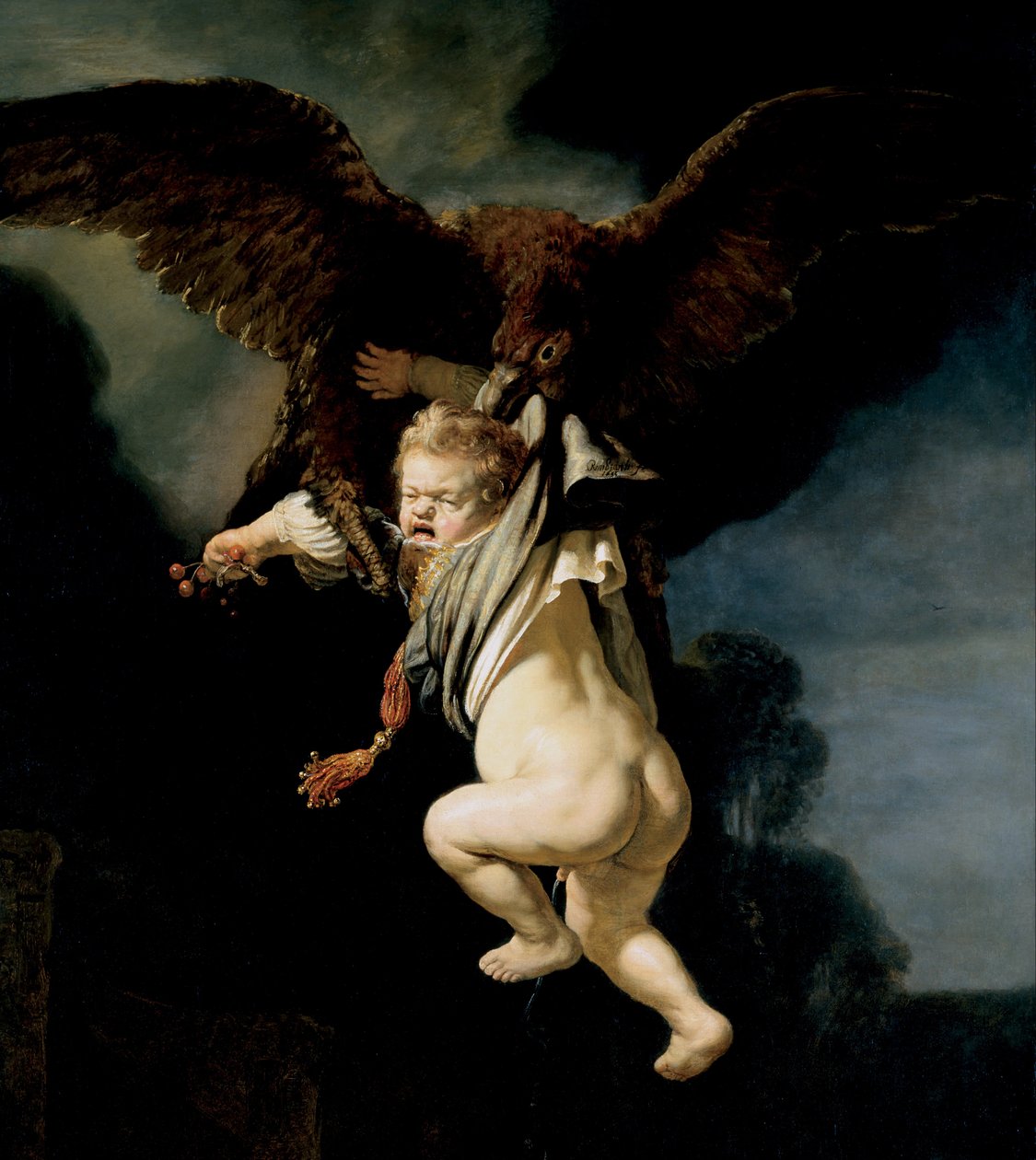 Ganümédész elrablása alkotó: Rembrandt van Rijn