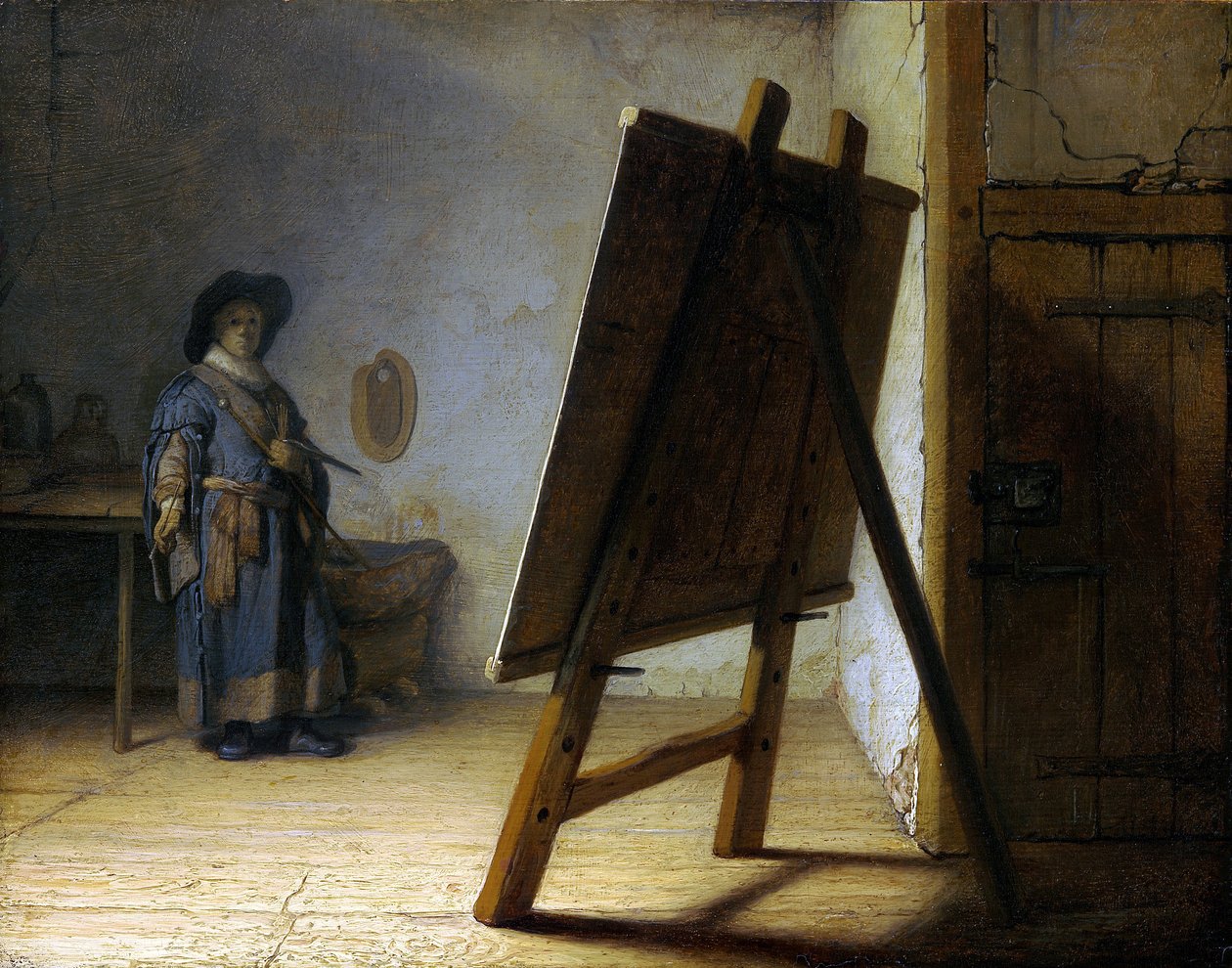 A művész stúdiójában alkotó: Rembrandt van Rijn
