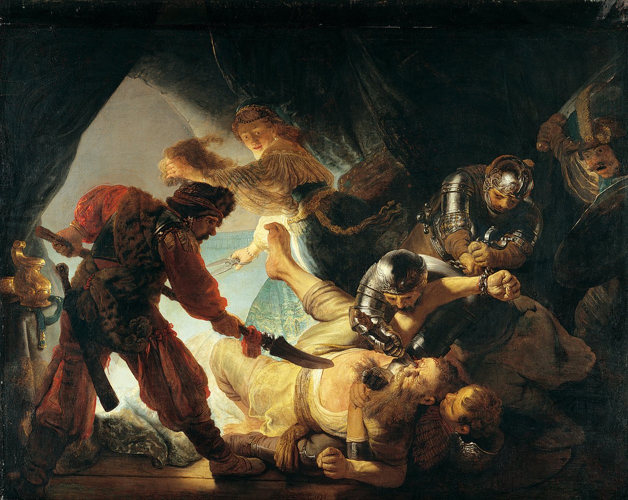 Sámson vakítása alkotó: Rembrandt van Rijn