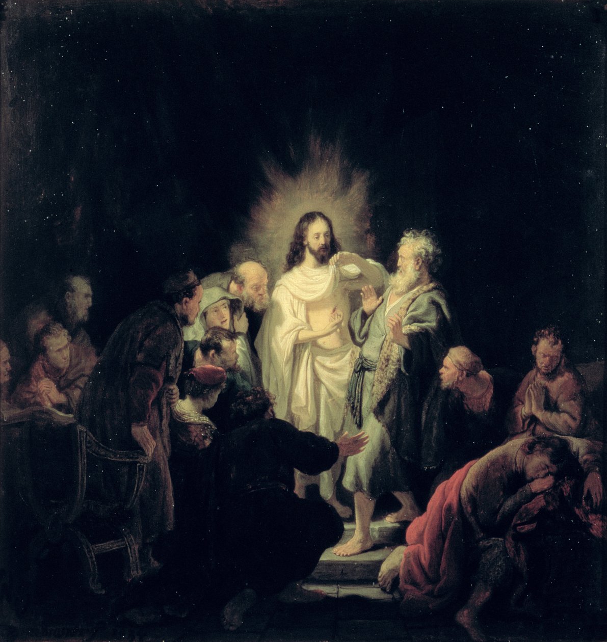 Szent Tamás hitetlensége alkotó: Rembrandt van Rijn