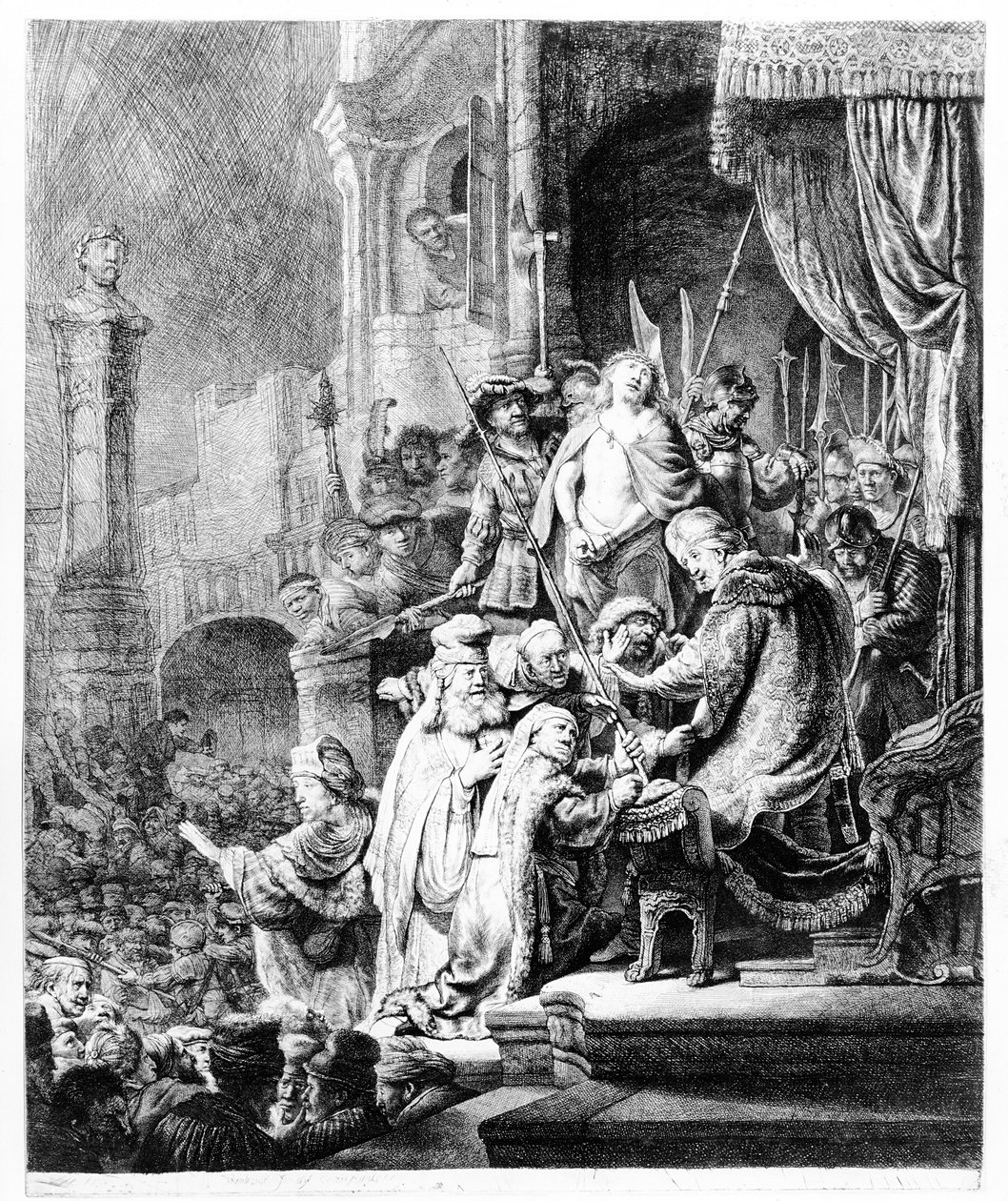 Krisztus ítélete, 1636 körül alkotó: Rembrandt van Rijn