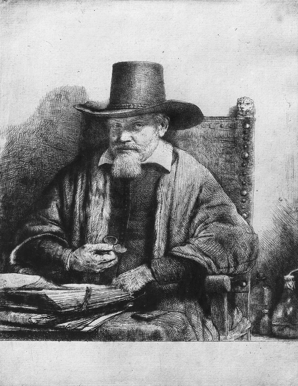 Tolling ügyvéd vagy Arnoldus Tholinx doktor vagy Petrus van Thol, 1656 alkotó: Rembrandt van Rijn