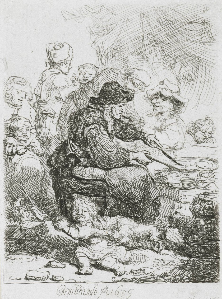 A palacsinta nő alkotó: Rembrandt van Rijn