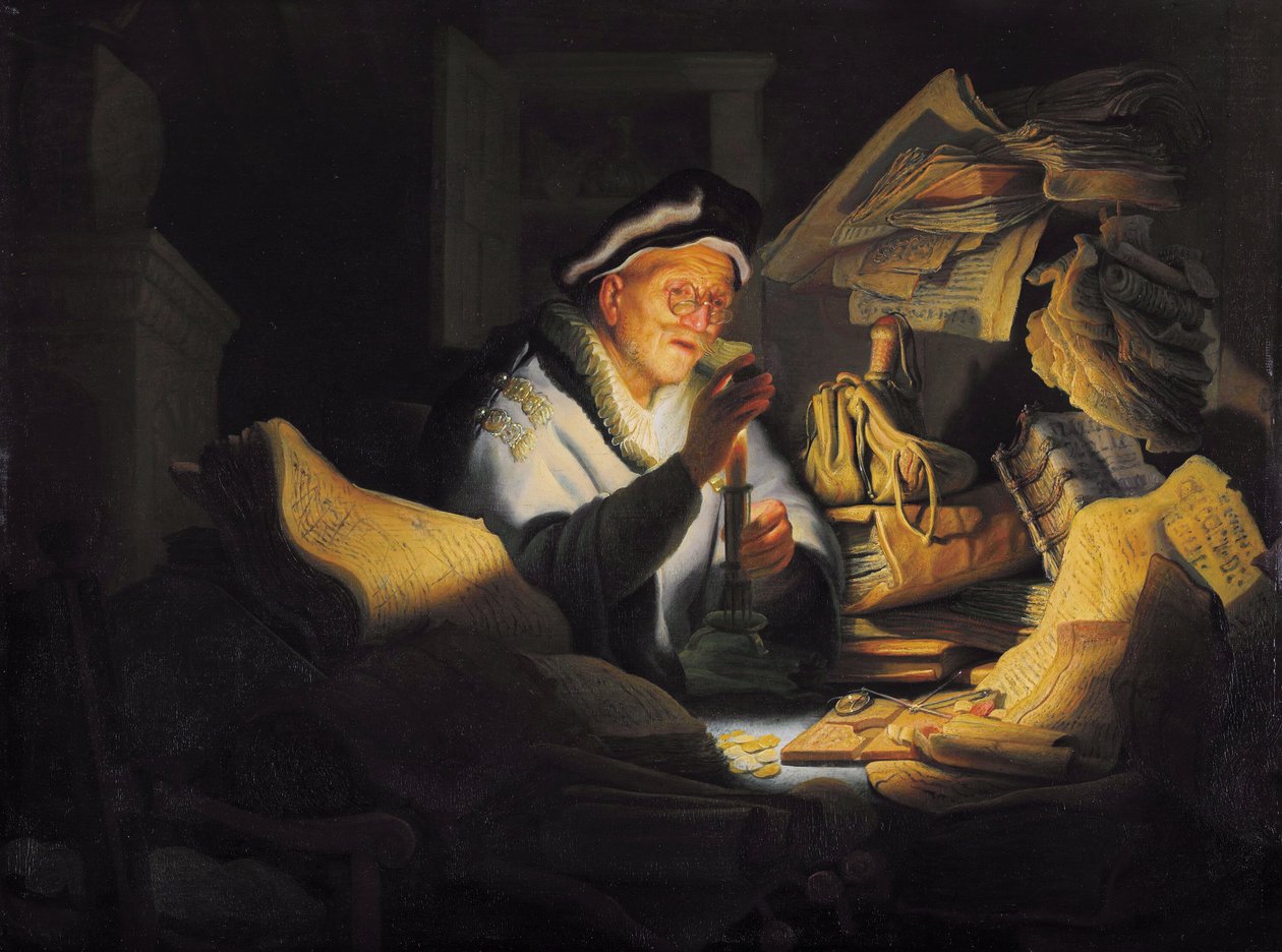 A gazdag bolond példázata alkotó: Rembrandt van Rijn