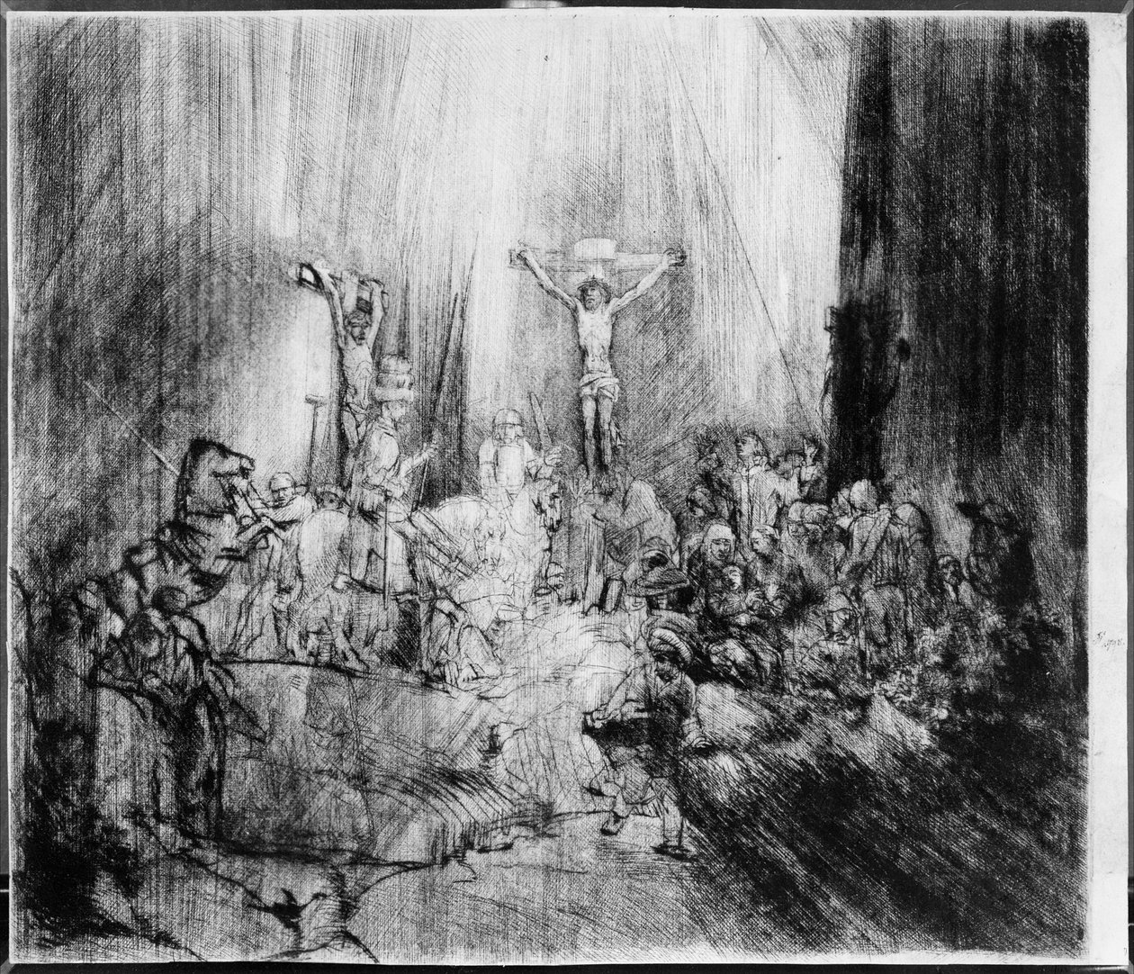 A három kereszt, 1653 alkotó: Rembrandt van Rijn