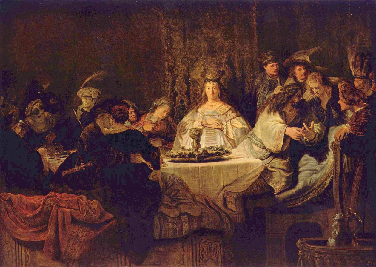 Sámson esküvője alkotó: Rembrandt van Rijn