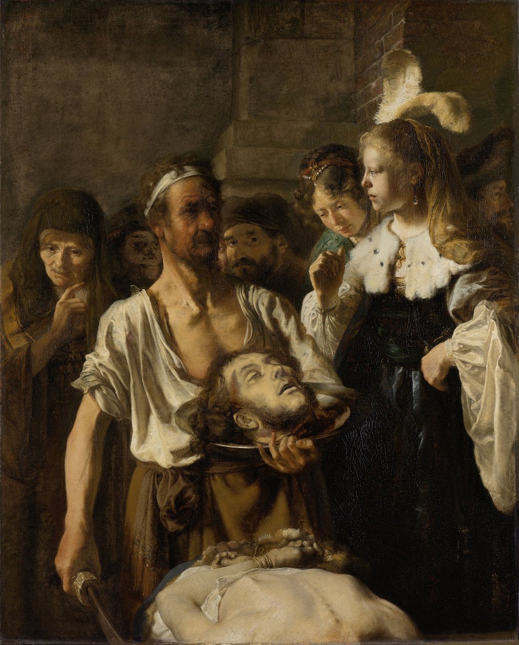 Keresztelő János lefejezése alkotó: Rembrandt van Rijn