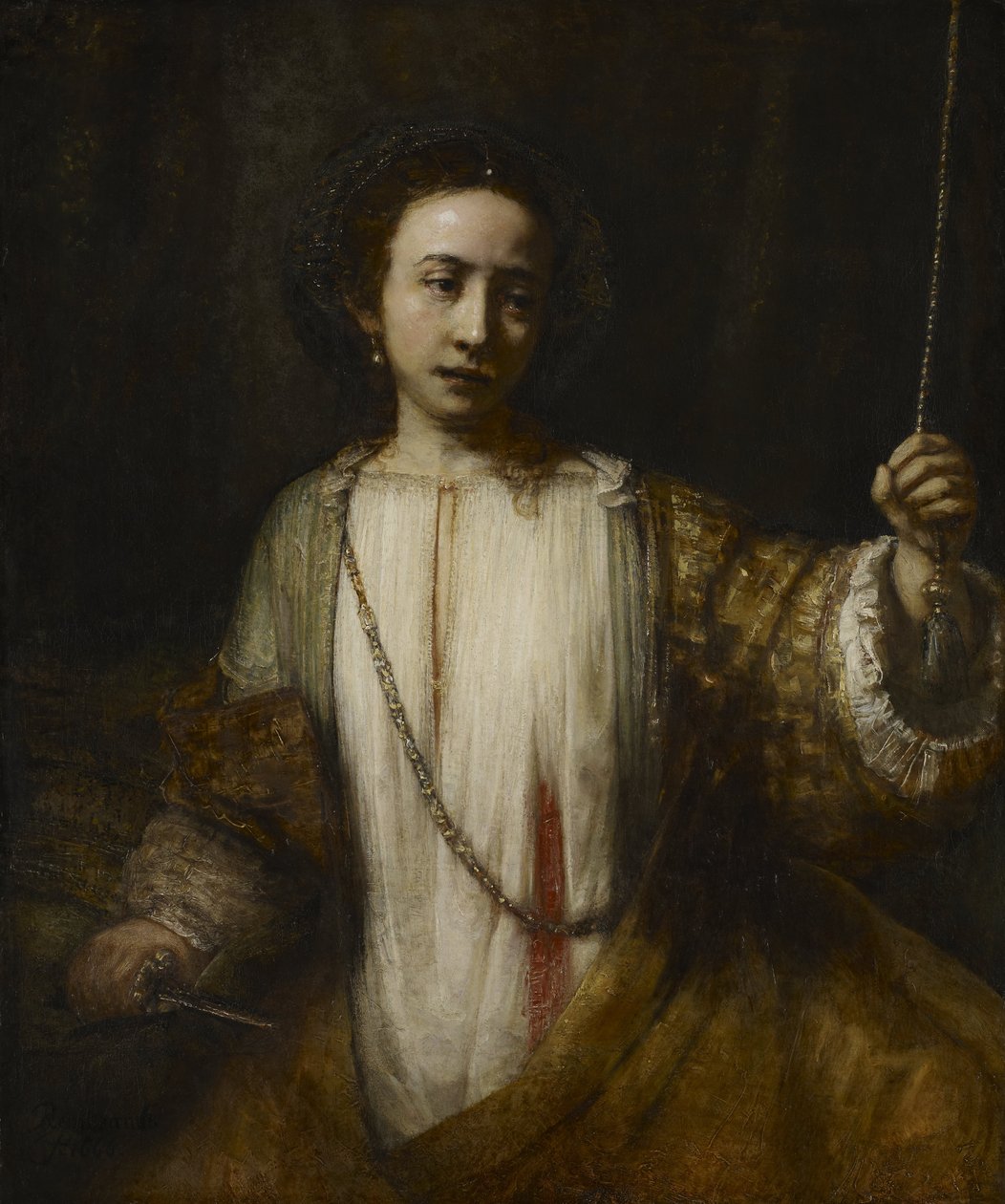 Lucretia alkotó: Rembrandt van Rijn