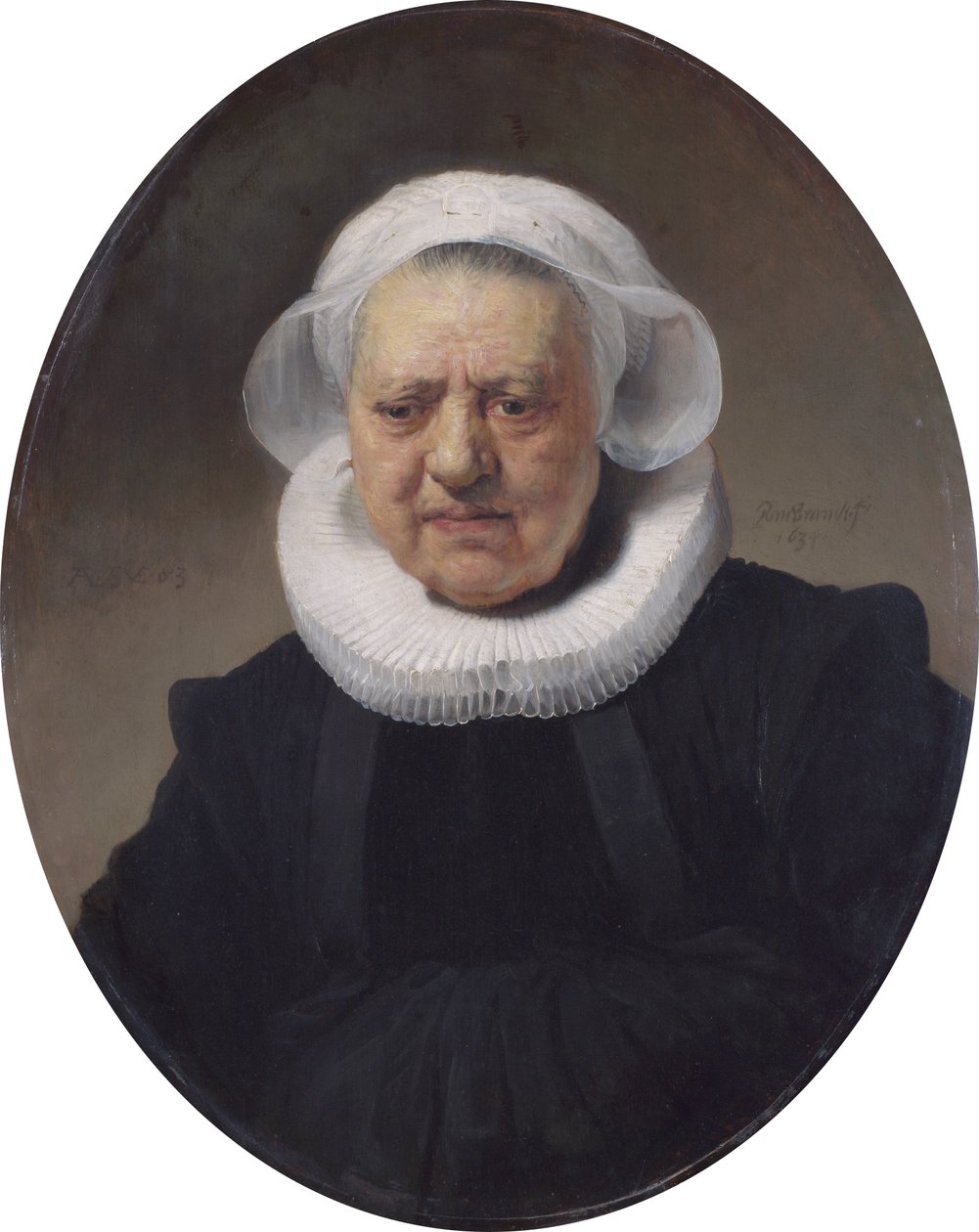 Aechje Claesdr portréja. Pesser alkotó: Rembrandt van Rijn